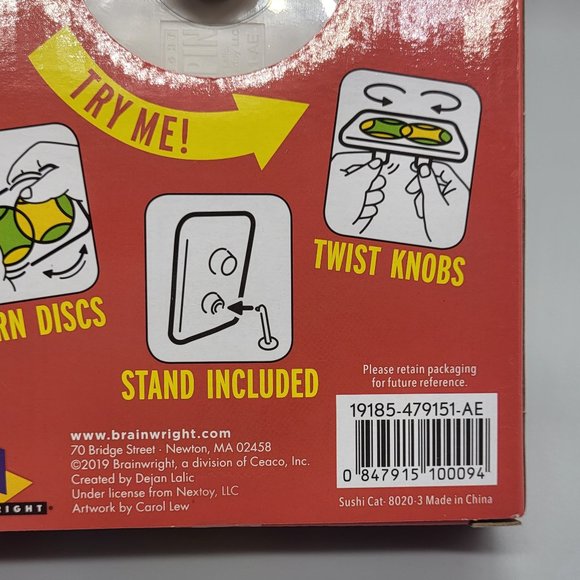 Twin Spin - Sushi Cat The Rotating Discs Puzzle NIB - Picture 4 of 7